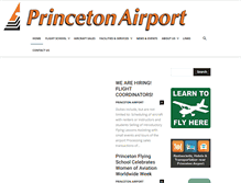 Tablet Screenshot of princetonairport.com